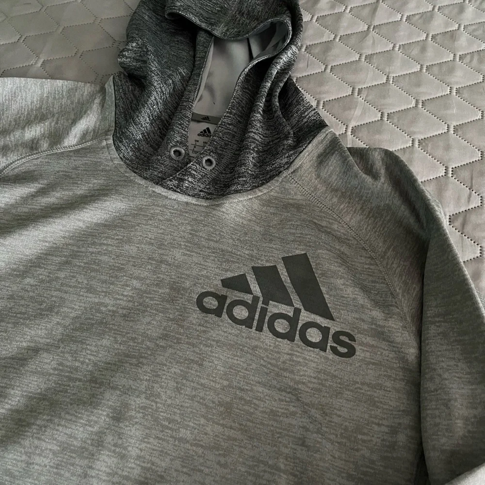 Adidas Gray Hoodie Large